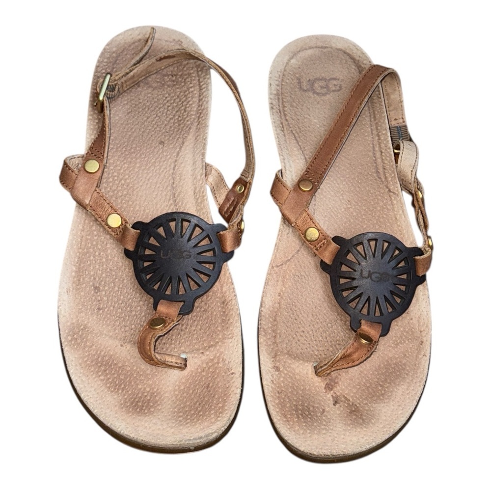 UGG Ayden Circle Logo Leather
Thong Sandals - Picture 3 of 5